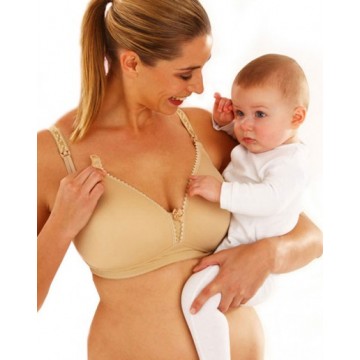 Emma Jane Nursing Bra Σουτιέν θηλασμού και εγκυμοσύνης με κλιπ μπέζ 442 ΕΣΩΡΟΥΧΑ